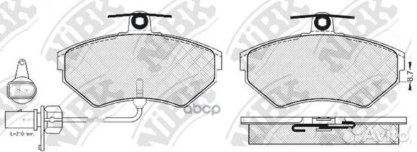 Колодки тормозные дисковые передние PN0023W NiBK