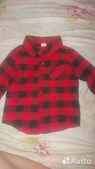 Рубашка детская для девочки и мальчика 80