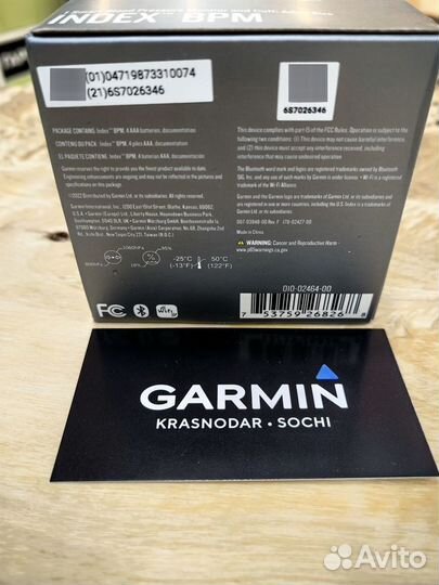 Garmin Index BPM Смарт-монитор артер давл Тонометр