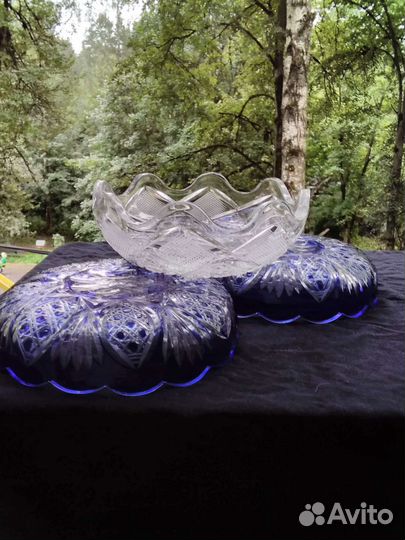 Розетки хрусталь СССР