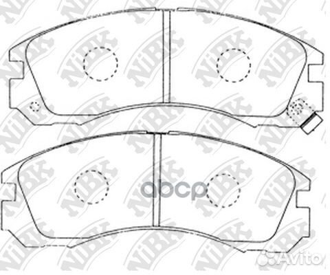 PN3233 nibk Колодки тормозные передние PN3233 NiBK