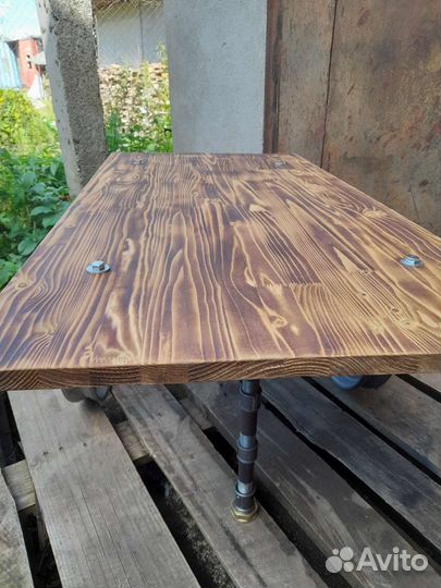 Журнальный стол в стиле лофт, индастриал