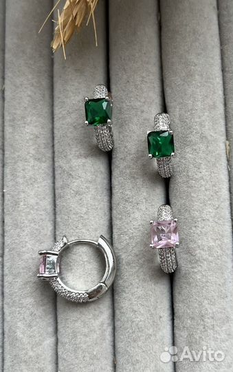 Серьги конго Graff стиль