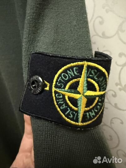 Джемпер stone island шерсть S Хаки