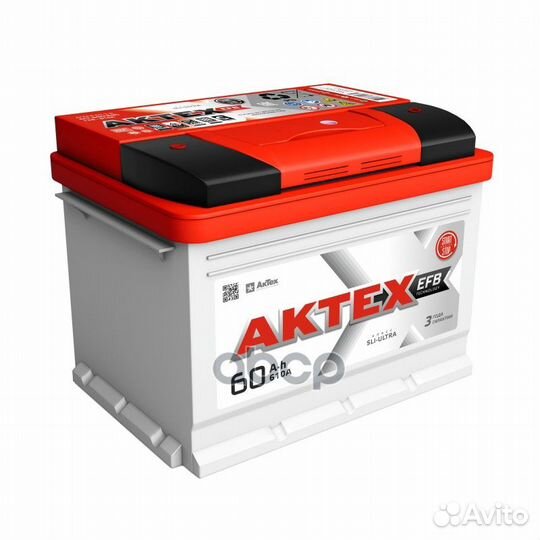 Акб aktex EFB 60Ah 610EN (242x175x190) ( +) об