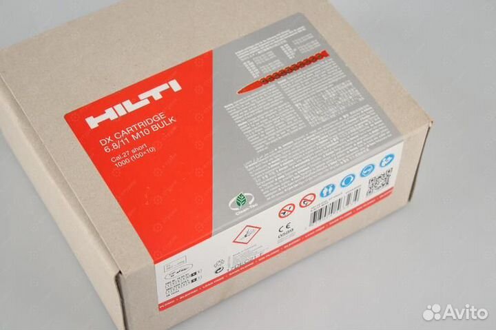 Патроны Hilti DX 6.8/11 M10 bulk красный