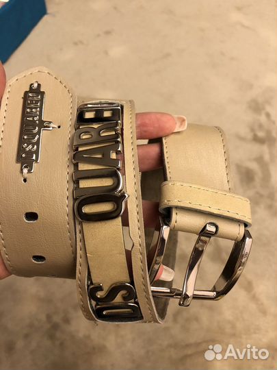 Ремень бежевый dsquared