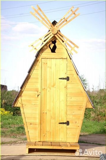 Дачный туалет деревянный GAR210