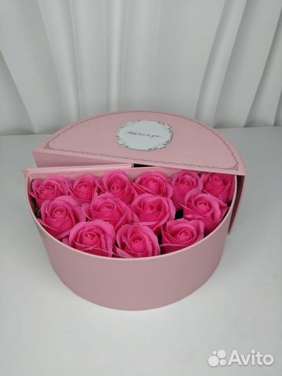 Розы - букет из 15 мыльных роз