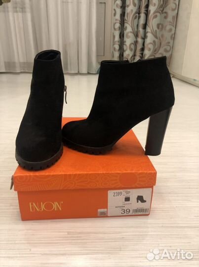 Ботильоны велюр 39р осень