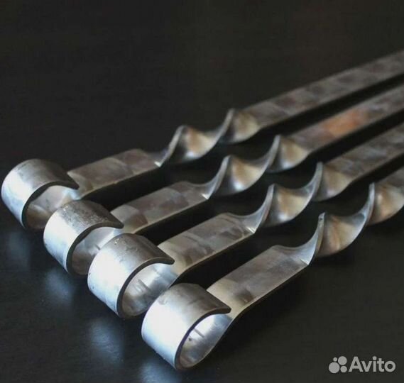 Шампура с деревянными ручками 10 шт