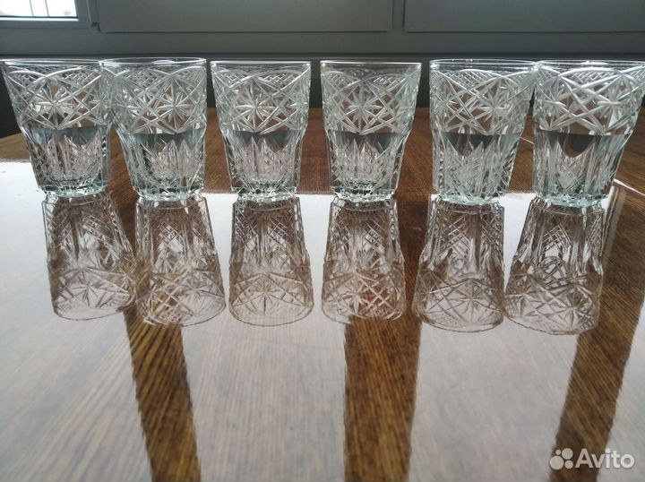 Стакан резные стекло