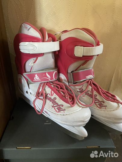 Коньки детские раздвижные 33 36