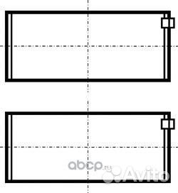 Вкладыши 1 шейку deutz Agrotron BF4,6M1013 volvo D