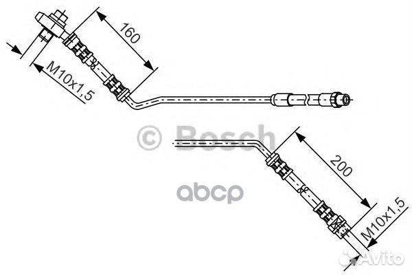 Шланг тормозной 1987476055 Bosch