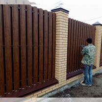 Забор из профнастила под ключ, Речицы