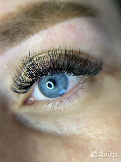 Наращивание ресниц, оформление/окрашивание бровей