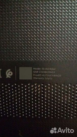 Ноутбук hp
