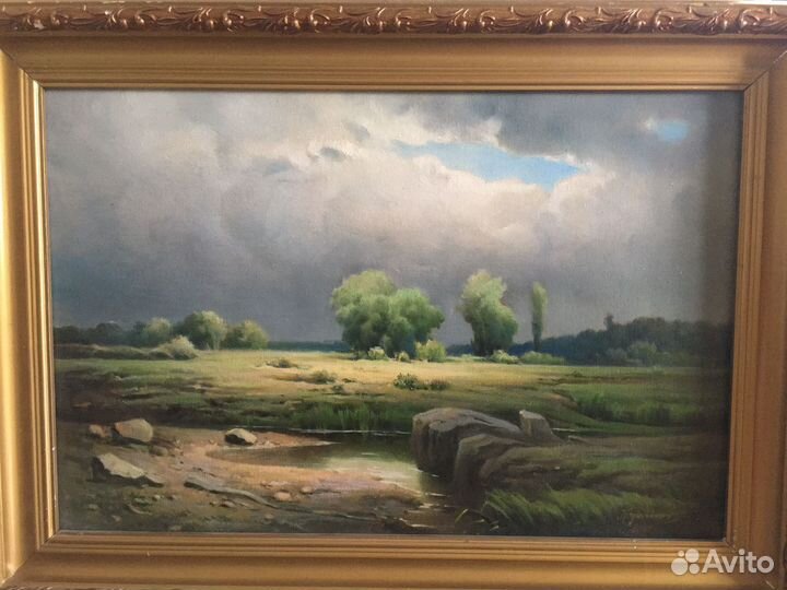 Картина маслом на холсте в раме