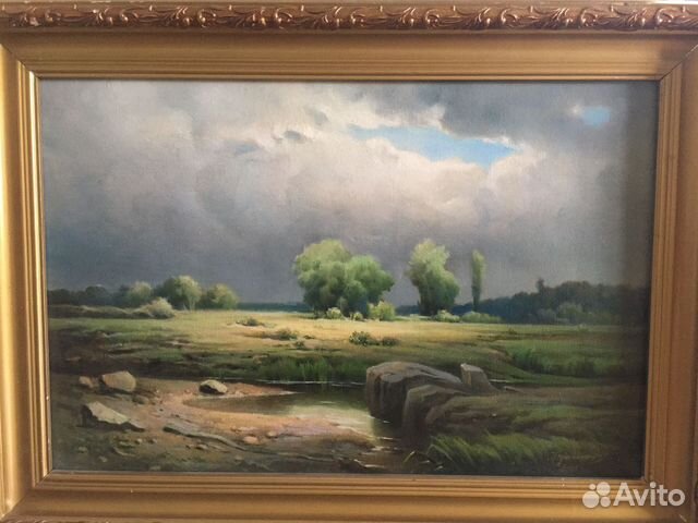 Картина маслом на холсте в раме