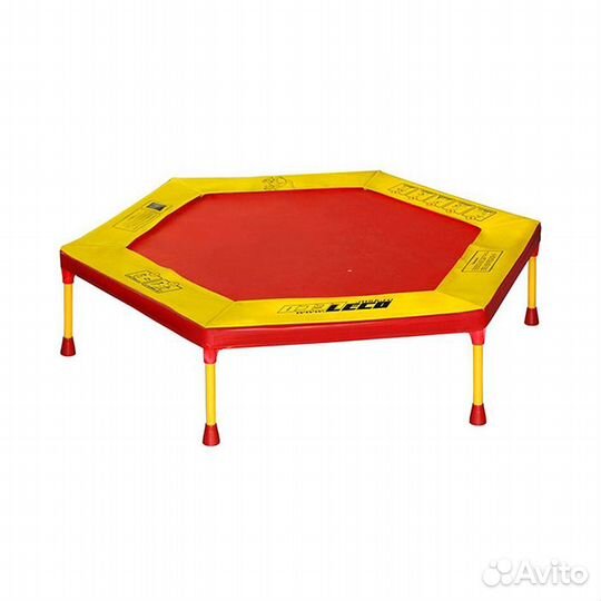 Батут 160 см детский домашний тренировочный красны