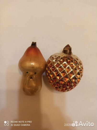 Игрушки ёлочные новогодние, времён СССР