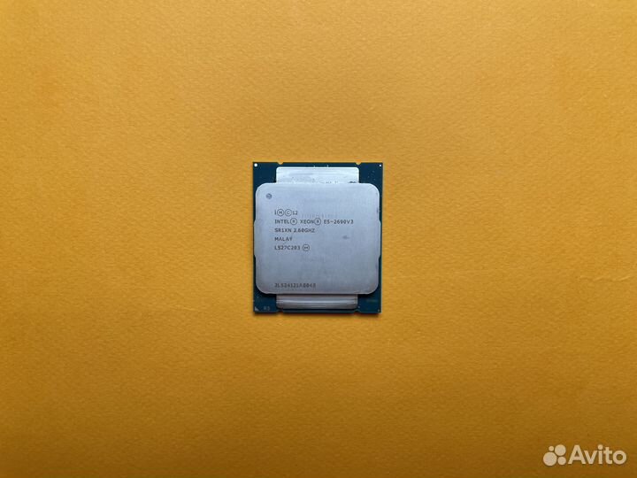 Intel xeon E5 2690 v3 12 ядер, 3.2 ггц, 24 потока