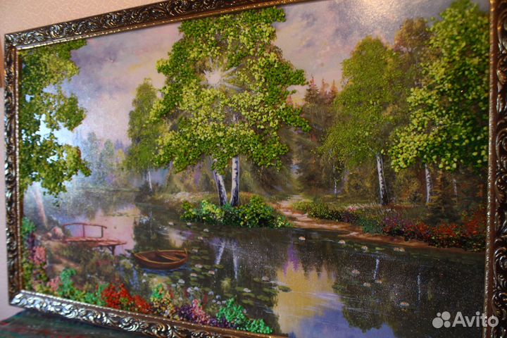 Картины с камнями пейзаж зима лето