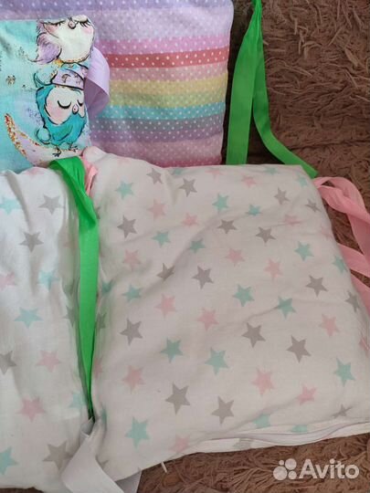 Бортики в детскую кроватку 7шт