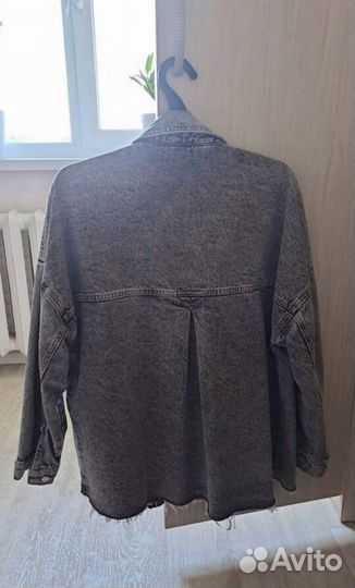 Куртка рубашка джинсовая 46 zara