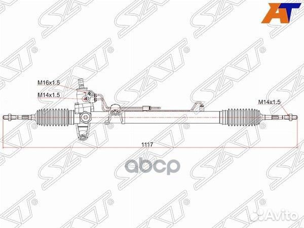 Рейка рулевая honda CR-V RD1 LHD st53601s10a01 Sat