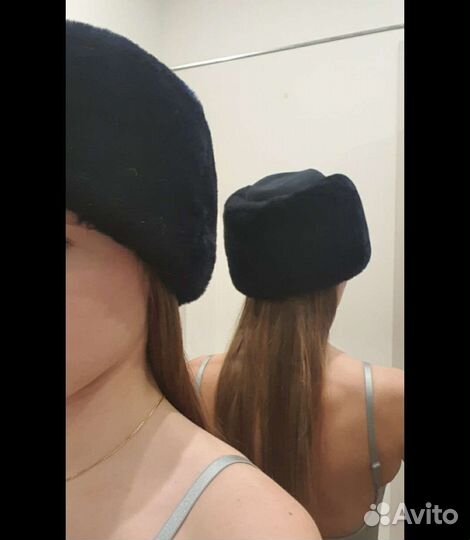 Женская зимняя шапка полиция