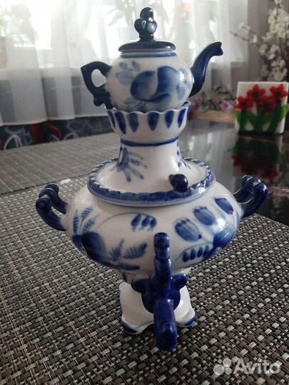 Гжель СССР посуда