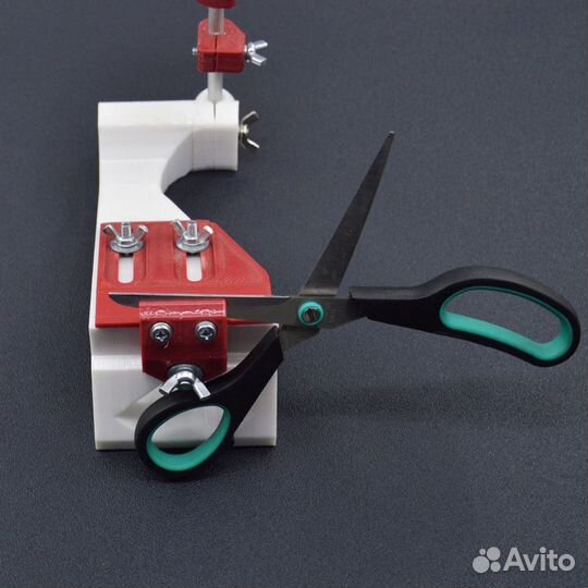 Держатель для заточки ножниц на точилке жук