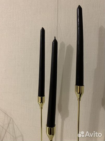 Черные восковые свечи