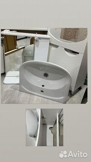 Раковина с тумбой, зеркало б/у