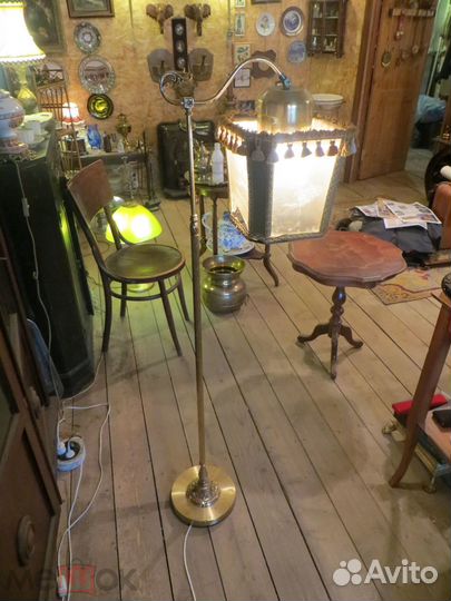 Старинные лампы торшеры люстры