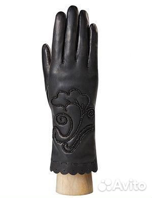 Новые перчатки кожа размер 7 шерсть