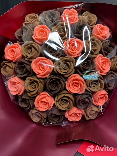 Шоколадные Розы - 37 шт в Букете