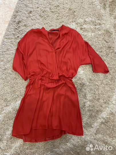 Платье Zara красное