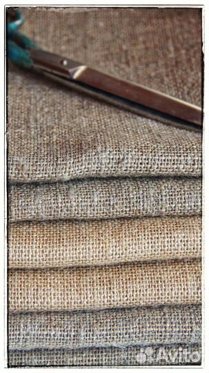 Ткань джут-лен / джут-джут 5м