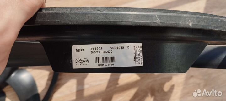 Крыльчатка вентилятора на Пежо 308