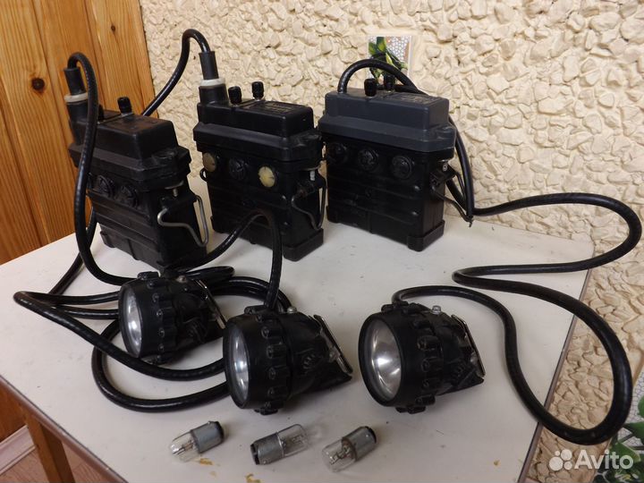 Шахтёрский аккумуляторный фонарь