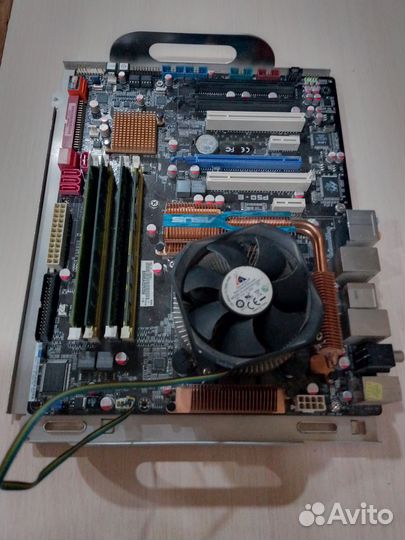 Материнская плата сокет 775 quad проц 6 Гб опер