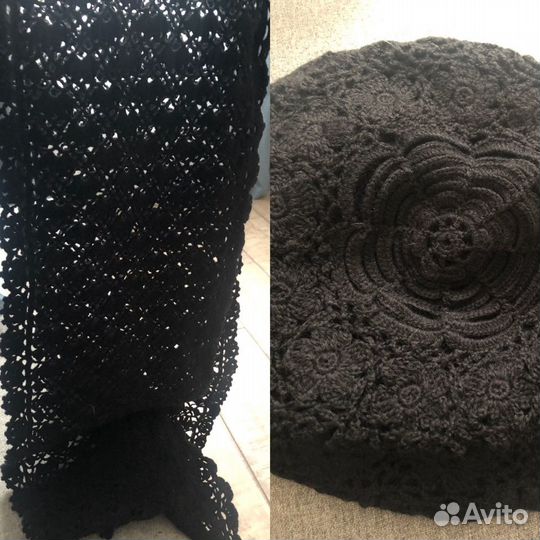 Берет и шарф