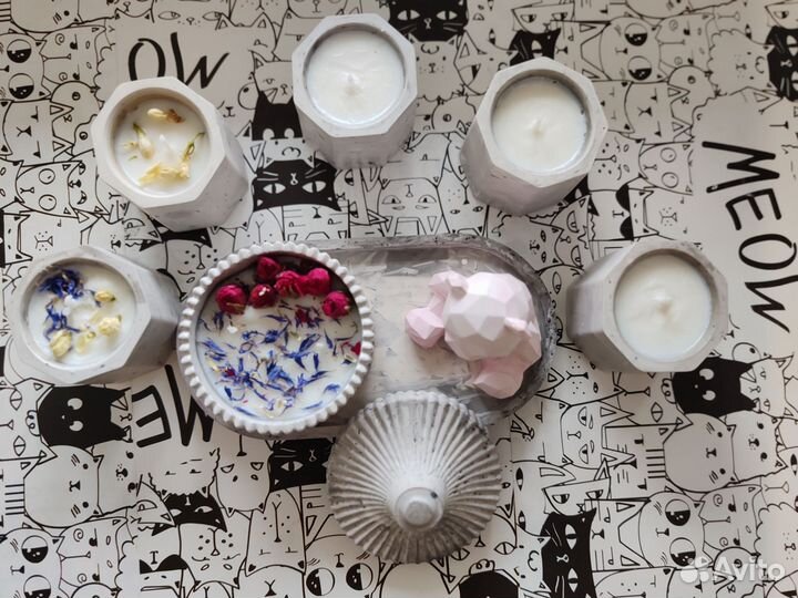 Ароматизированные свечи, гипсовые изделия