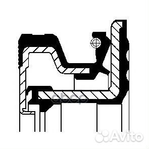 Сальник 150x180x14.5/16 NBR case, john deere