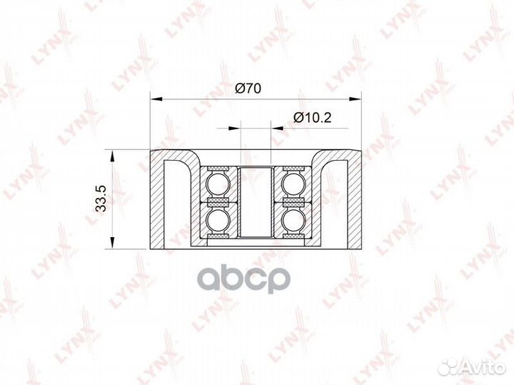 Ролик обводной навесного оборудования PB5013 LY