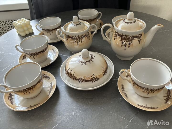 Новый чайный сервиз барановка СССР винтаж