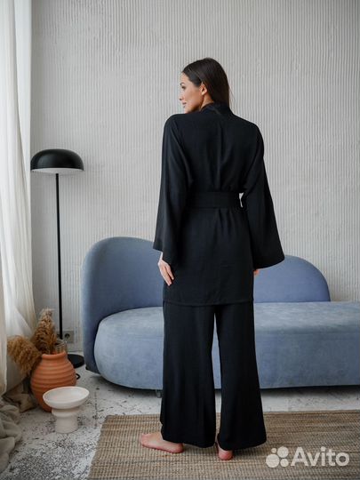 Женская пижама/Домашний костюм с кимоно/Пляжный ко